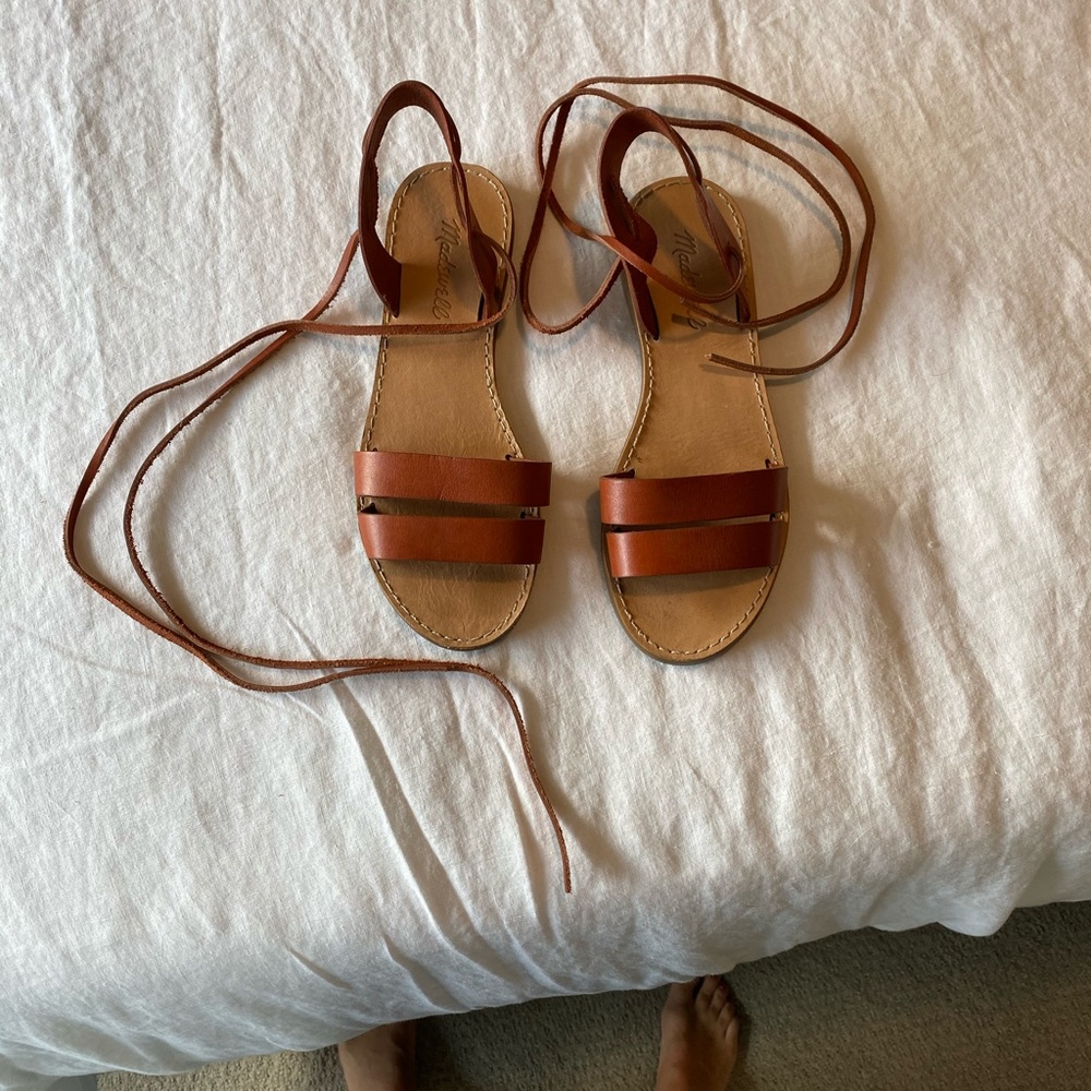 Madewell size 6 cognac sandals